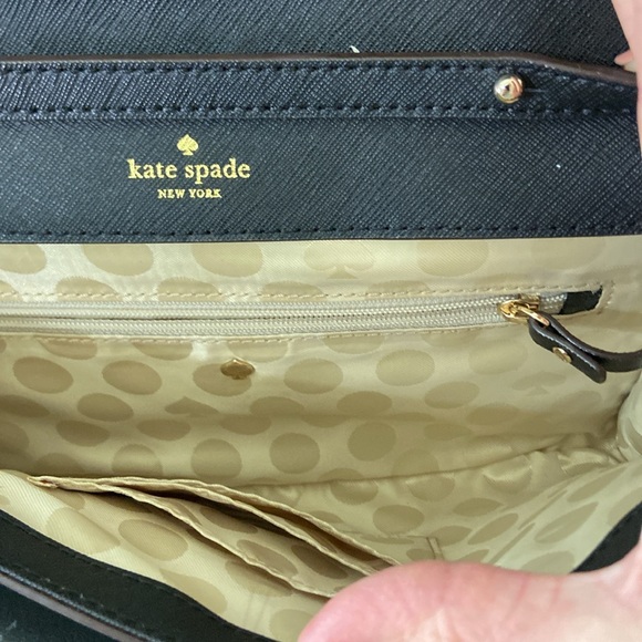 Kate Spade Butterfly Appliqué Saffiano Leather Crossbody Clutch Bag - Picture 10 of 13